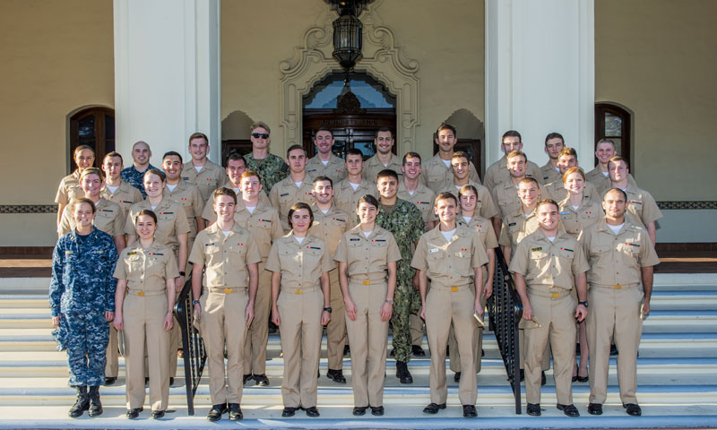 New Programs Deliver a Large Cohort of Navy Ensigns to Campus